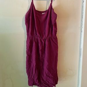 Purple spaghetti strap dress